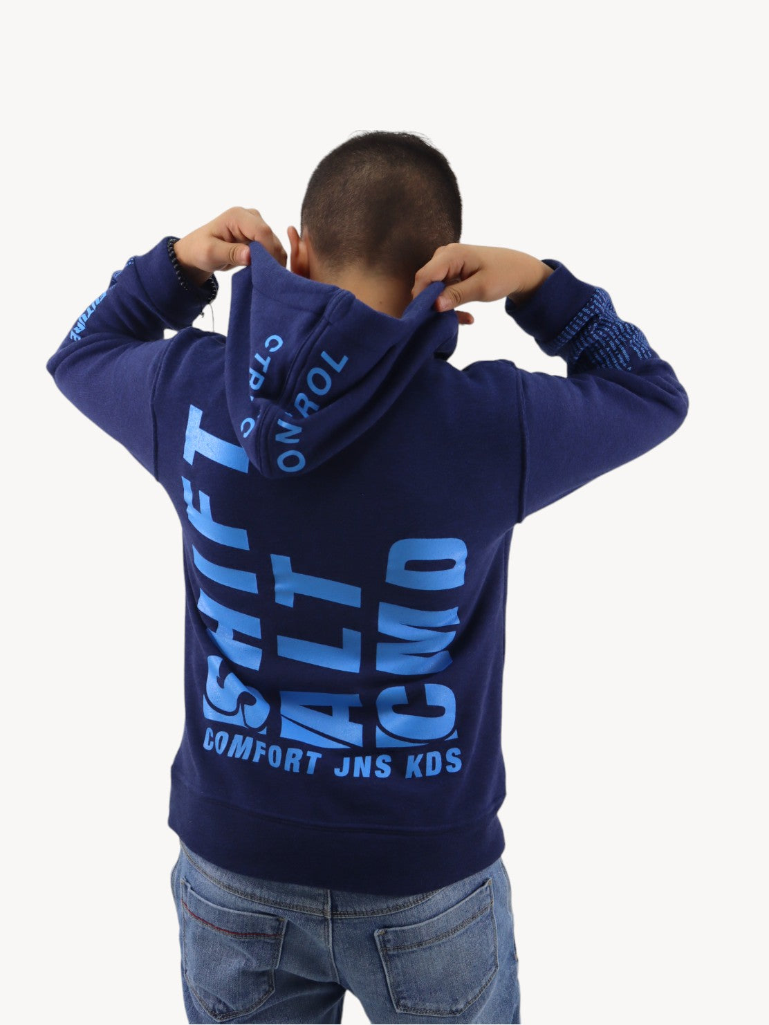 Sudadera con capucha de color azul (NUEVA TEMPORADA)