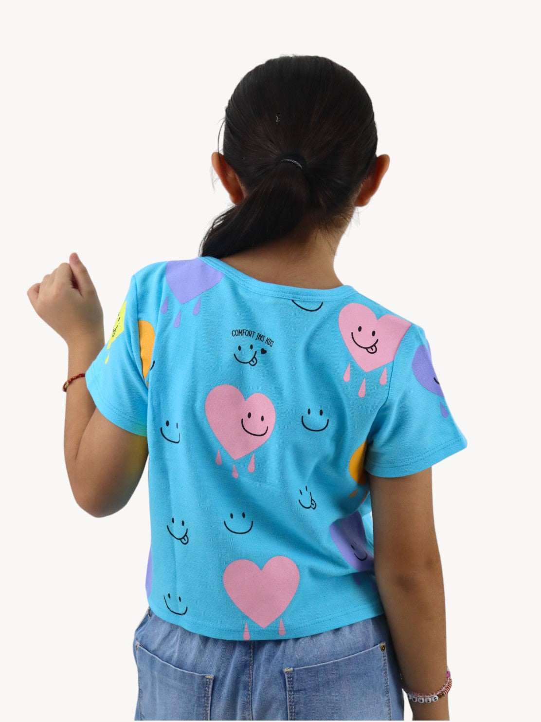 Playera smiley azul turquesa (NUEVA TEMPORADA)