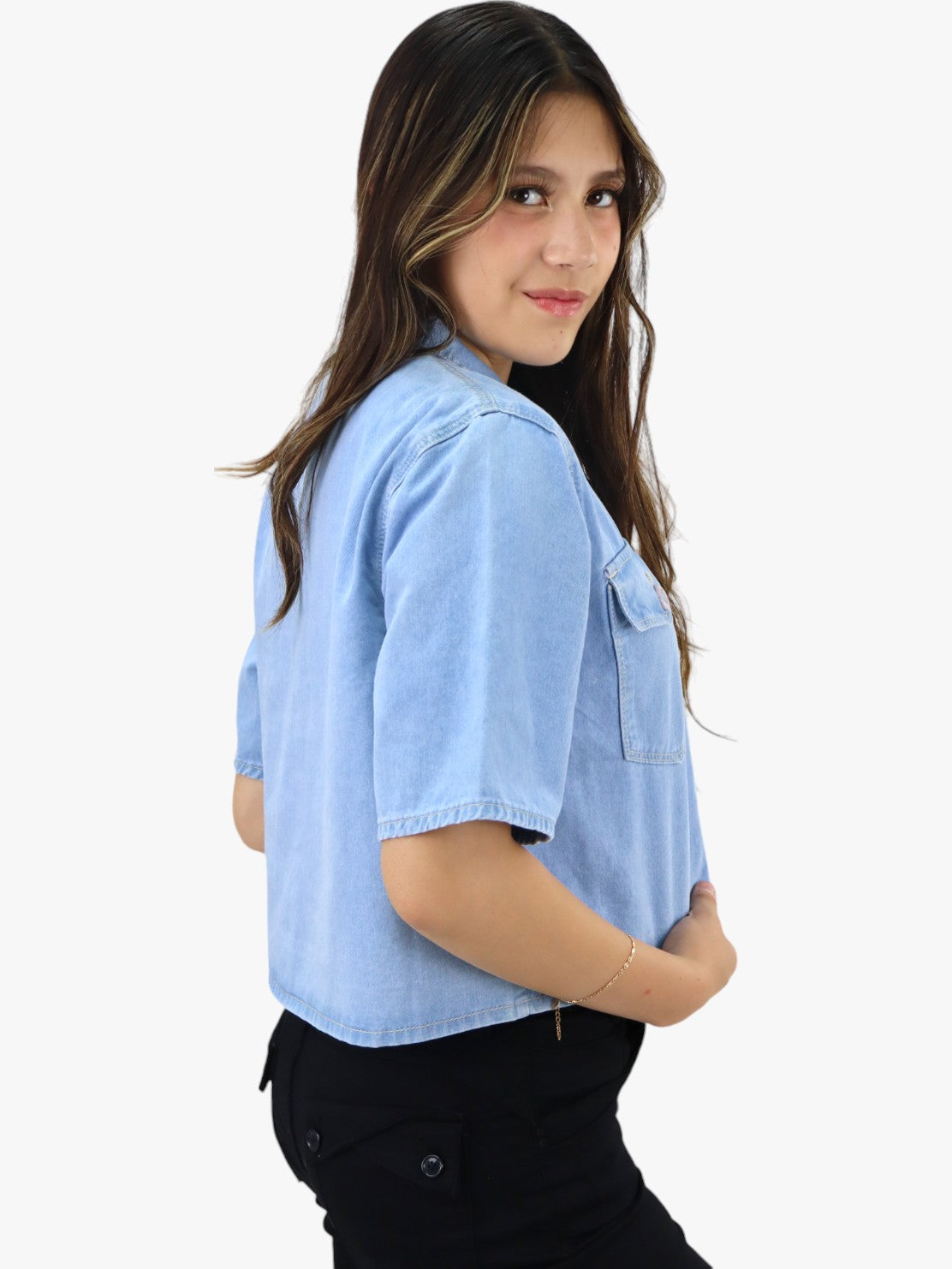 Camisa denim de color azul claro (NUEVA TEMPORADA)