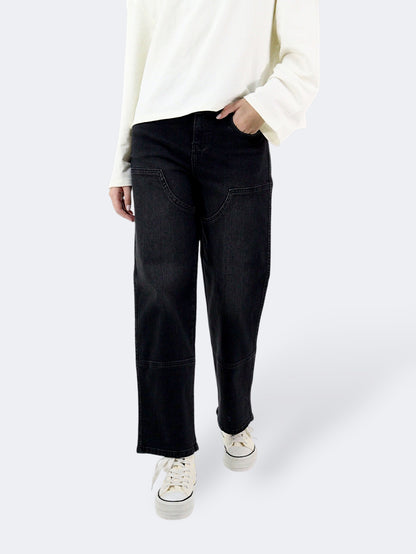 Jeans Baggy-Tiro Alto