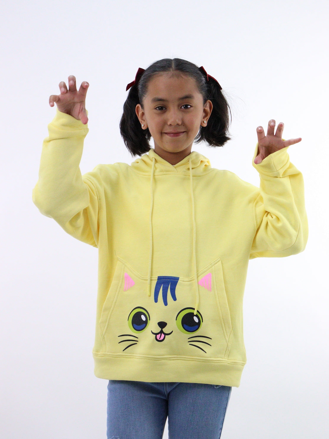 Sudadera de color amarillo con estampado de gato (NUEVA TEMPORADA)