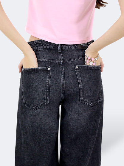 Jeans Wide Leg-Tiro Alto