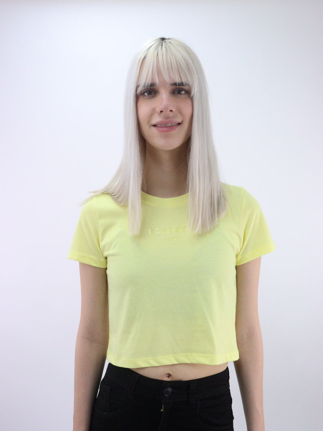 Playera slim size de color amarillo (NUEVA TEMPORADA)