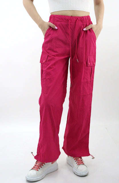 Pantalón cargo parachute de color fucsia (NUEVA TEMPORADA)