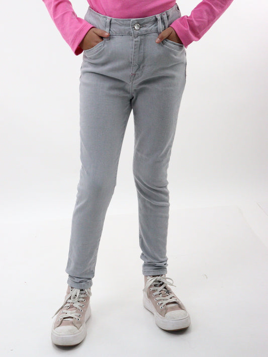 Jeans skinny de color gris