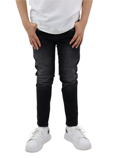 Jeans skinny negro deslavado