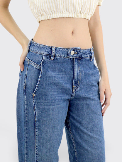 Jeans Wide-Tiro Alto