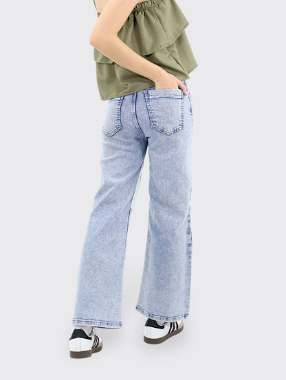 Jeans Wide-Tiro Alto