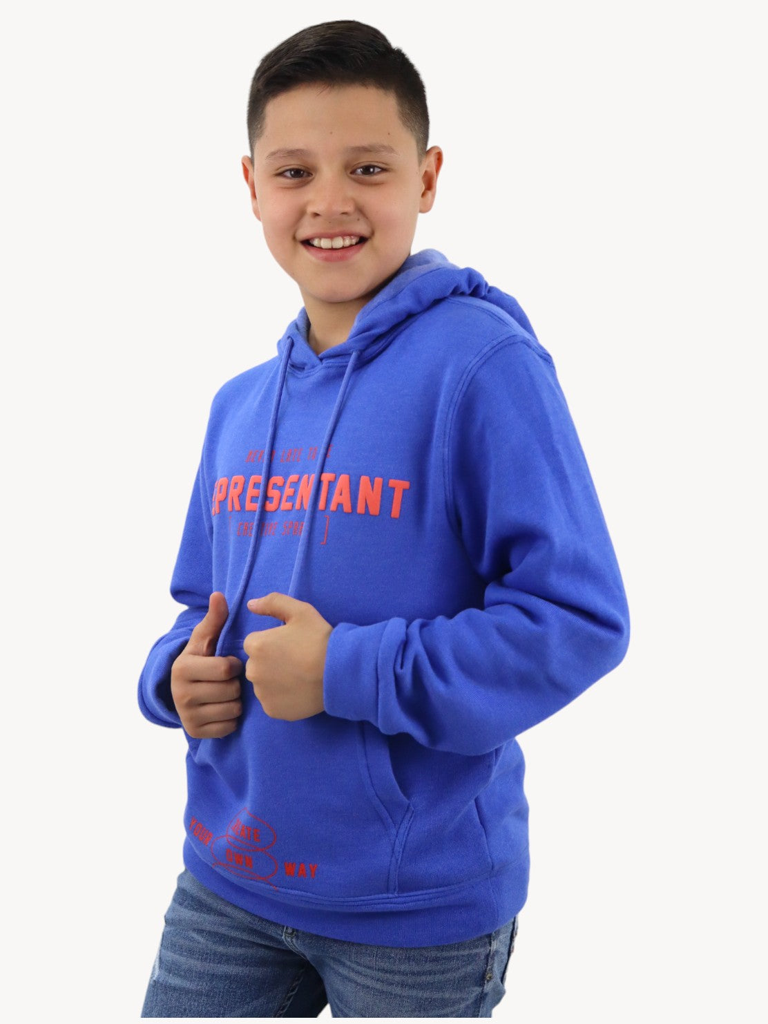 Sudadera cerrada con capucha azul (NUEVA TEMPORADA)