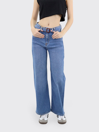 Jeans Wide-Tiro Alto