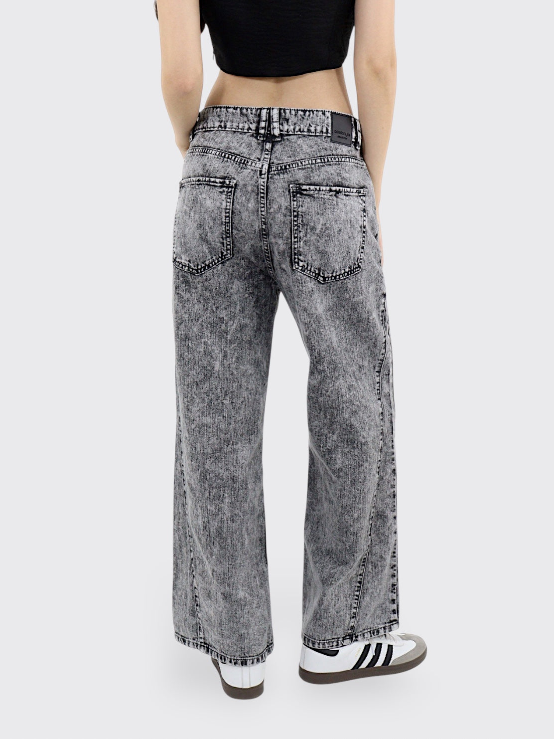 Jeans Wide-Tiro Alto