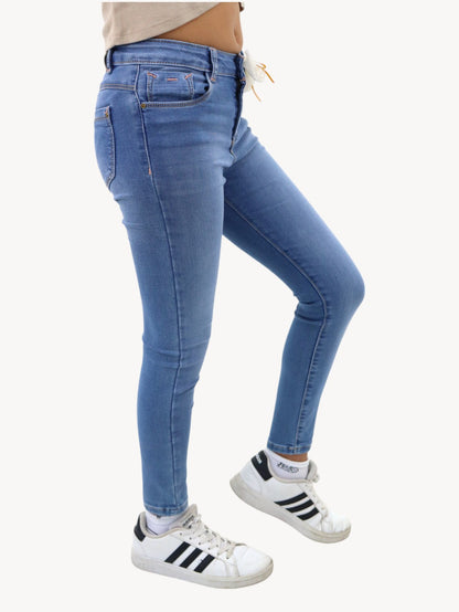 Jeans skinny con moño decorativo (NUEVA TEMPORADA)