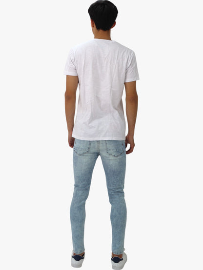 Jeans skinny con destrucción