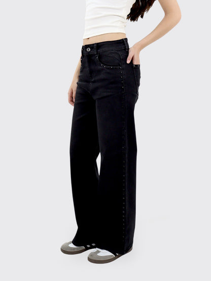 Jeans Wide-Tiro Alto