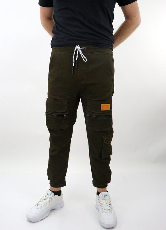 Jogger cargo de color verde militar (NUEVA TEMPORADA)