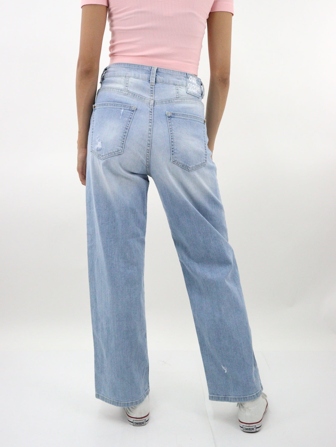 Jeans wide Leg  con destrucción (NUEVA TEMPORADA)