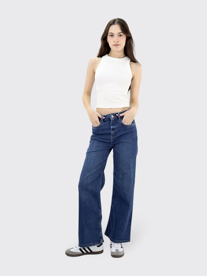 Jeans Wide-Tiro Alto