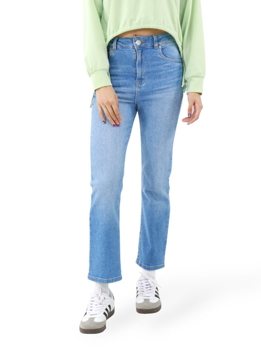 Jeans Recto-Tiro Alto