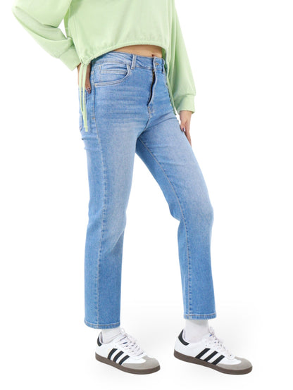 Jeans Recto-Tiro Alto