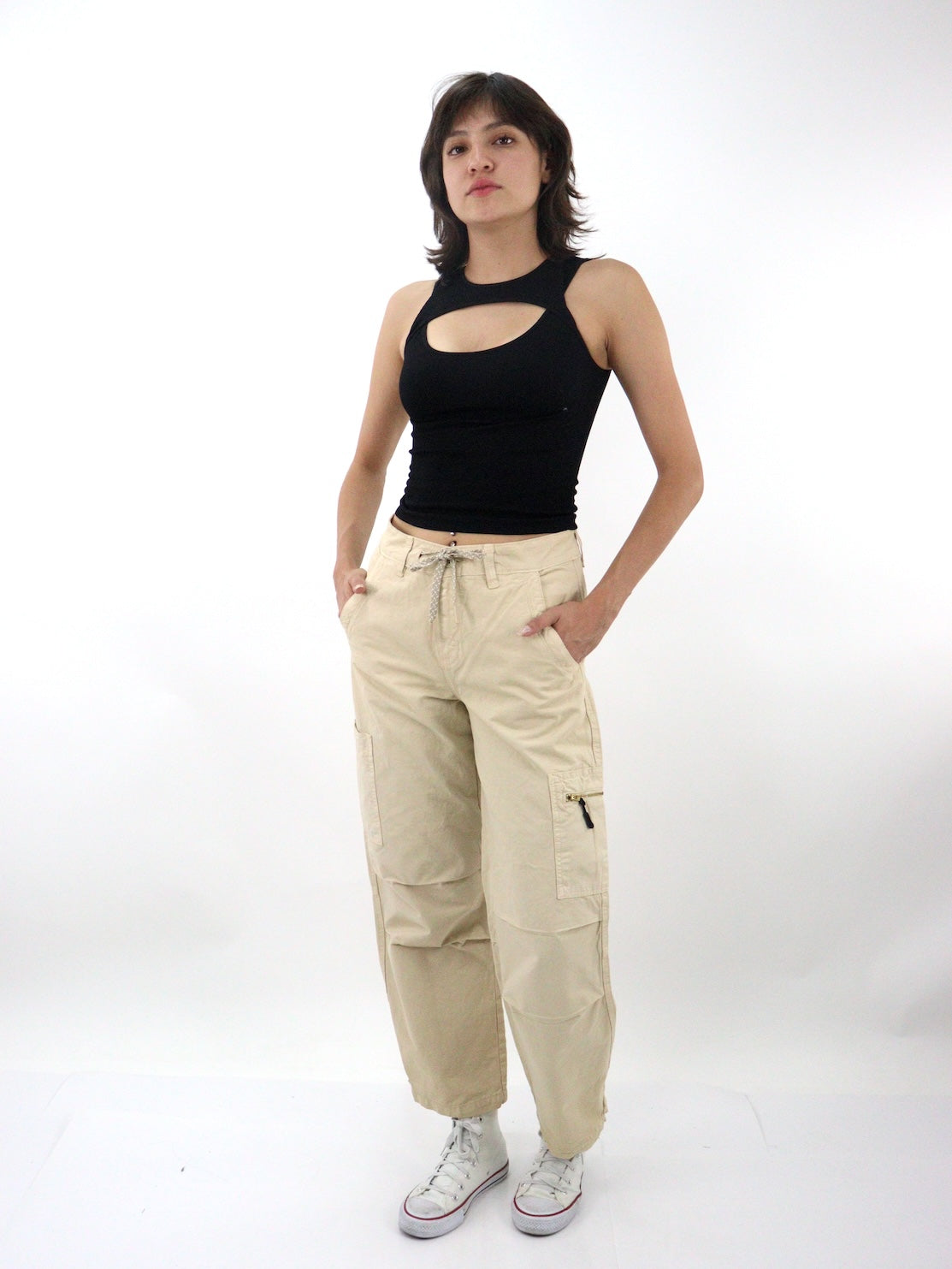 Jeans Baggy- Cargo de Gabardina (NUEVA TEMPORADA)