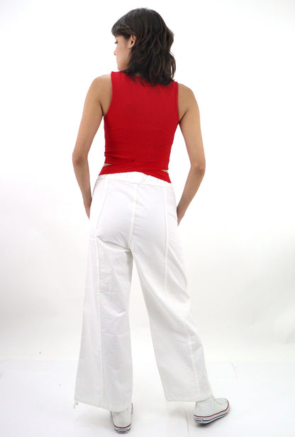 Pantalón parachute de color blanco (NUEVA TEMPORADA)