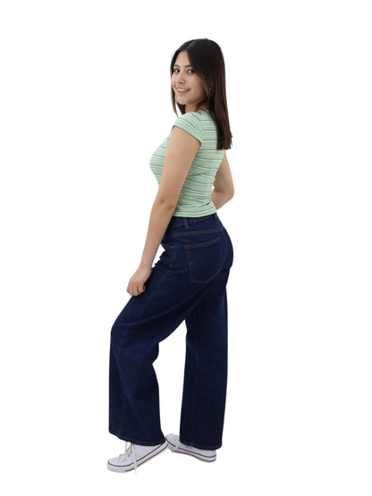 Playera crop a rayas