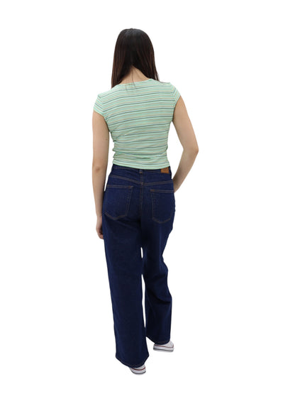 Playera crop a rayas