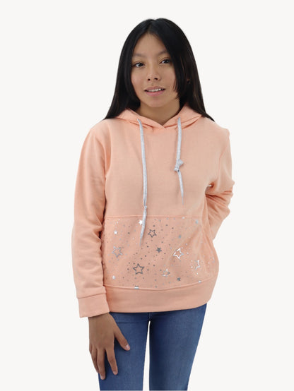 Sudadera melocotón con print stars (NUEVA TEMPORADA)