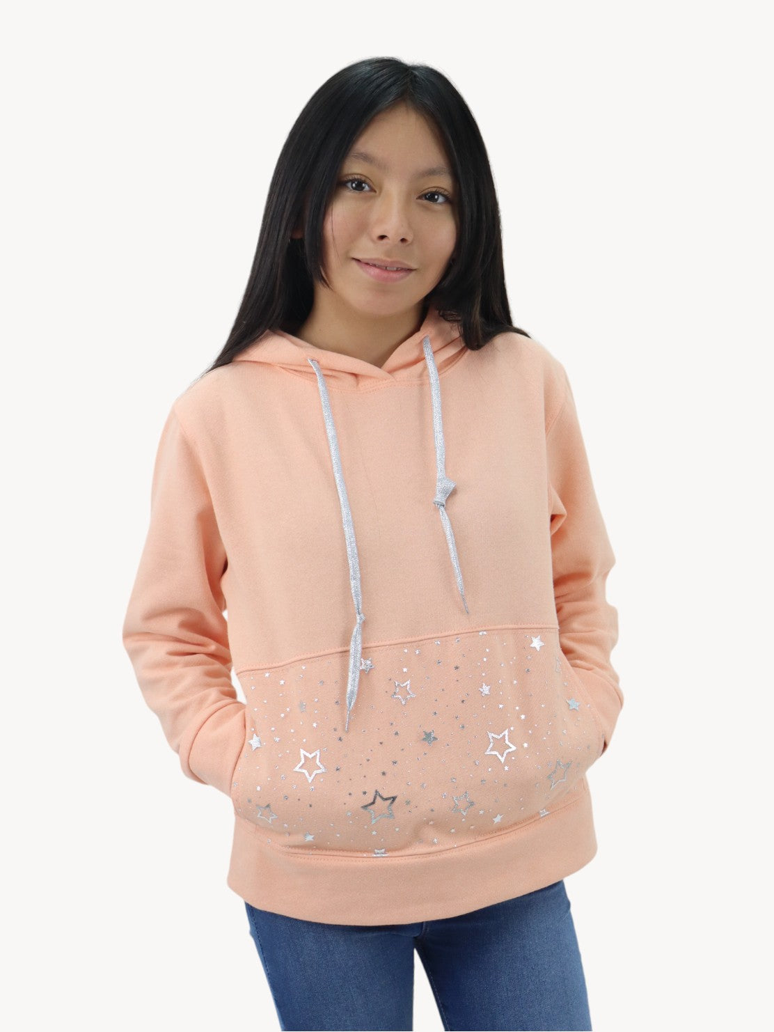 Sudadera melocotón con print stars (NUEVA TEMPORADA)