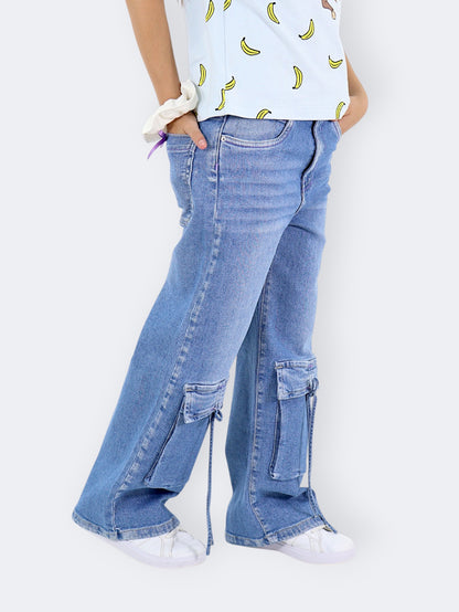 Jeans Wide Leg Cargo