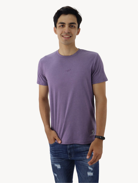 Playera manga corta de color violeta pastel (NUEVA TEMPORADA)