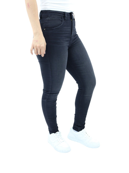 Jeans skinny negro deslavado