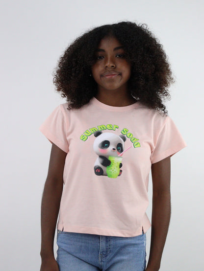 Playera manga corta con estampado de panda (NUEVA TEMPORADA)