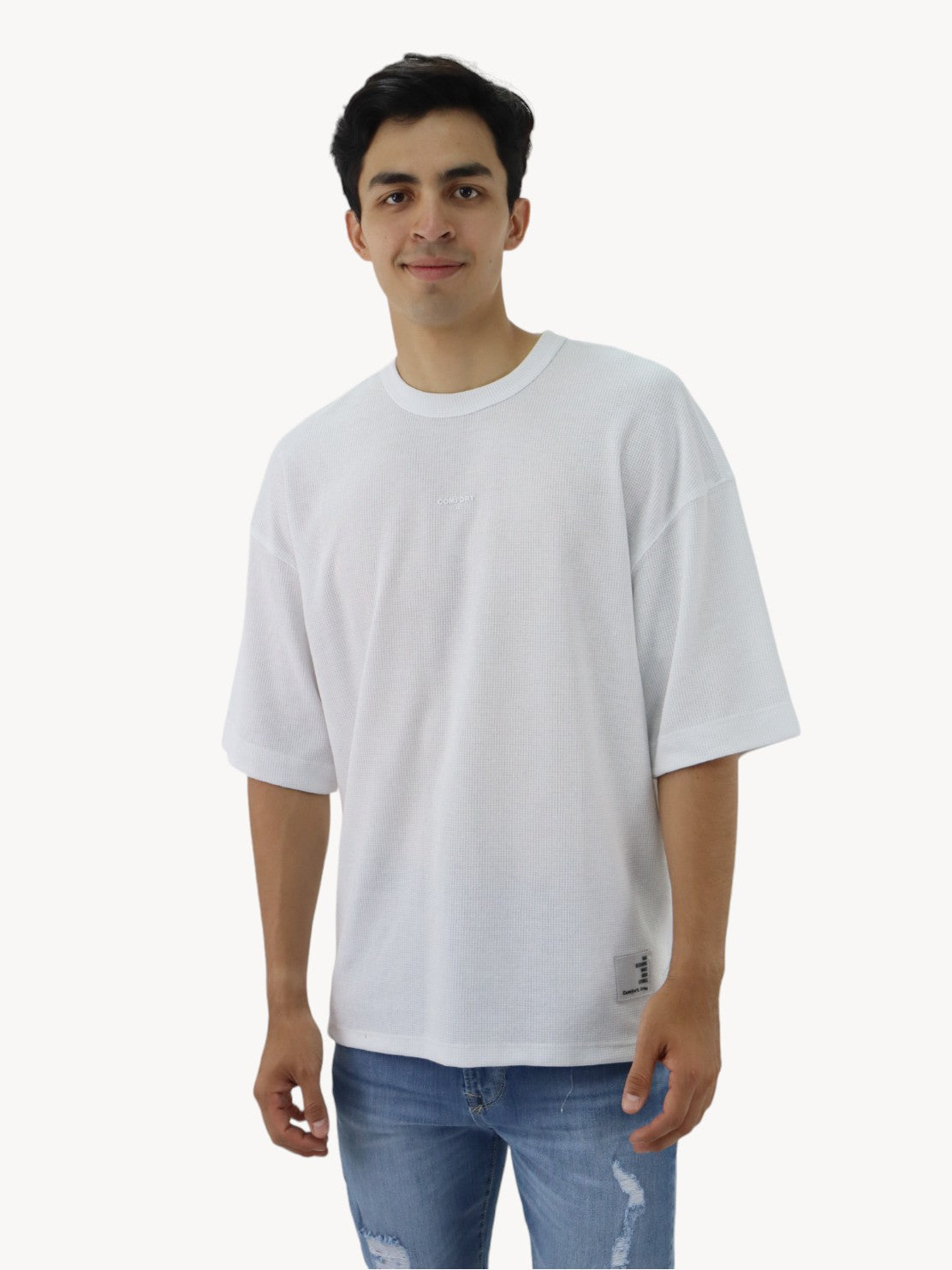 Playera oversize de color blanco (NUEVA TEMPORADA)