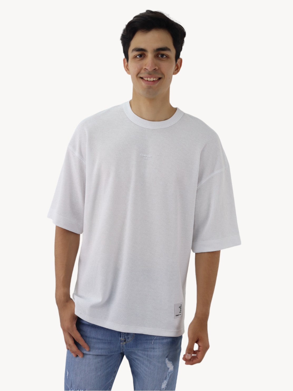 Playera oversize de color blanco (NUEVA TEMPORADA)