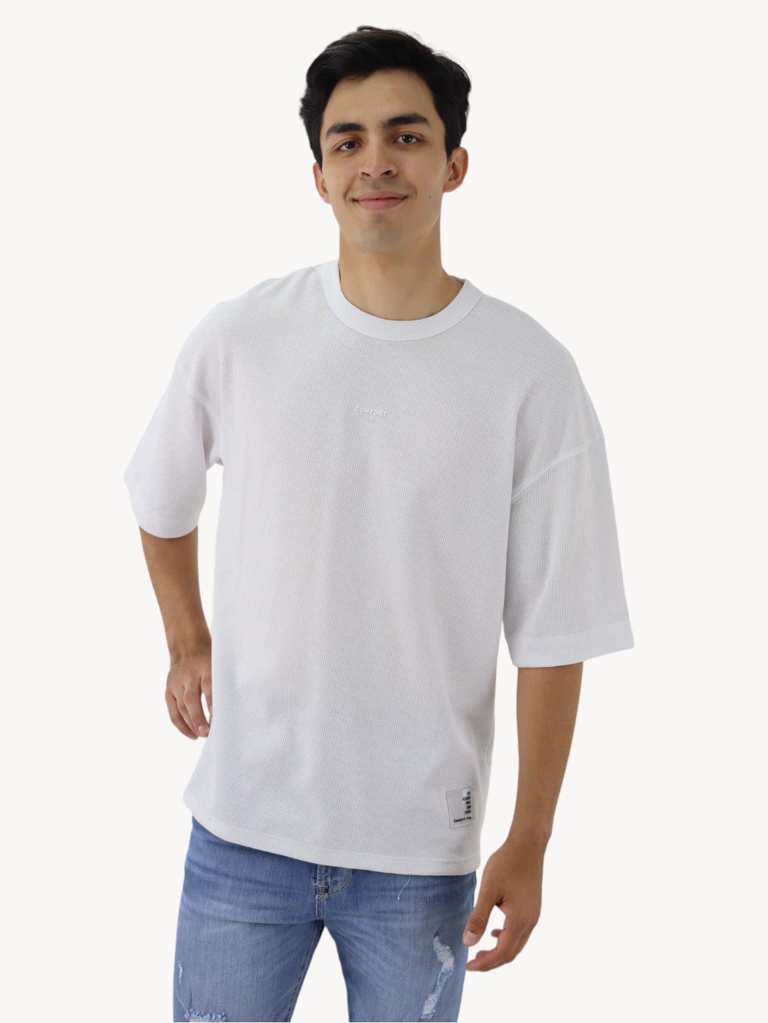 Playera oversize de color blanco (NUEVA TEMPORADA)