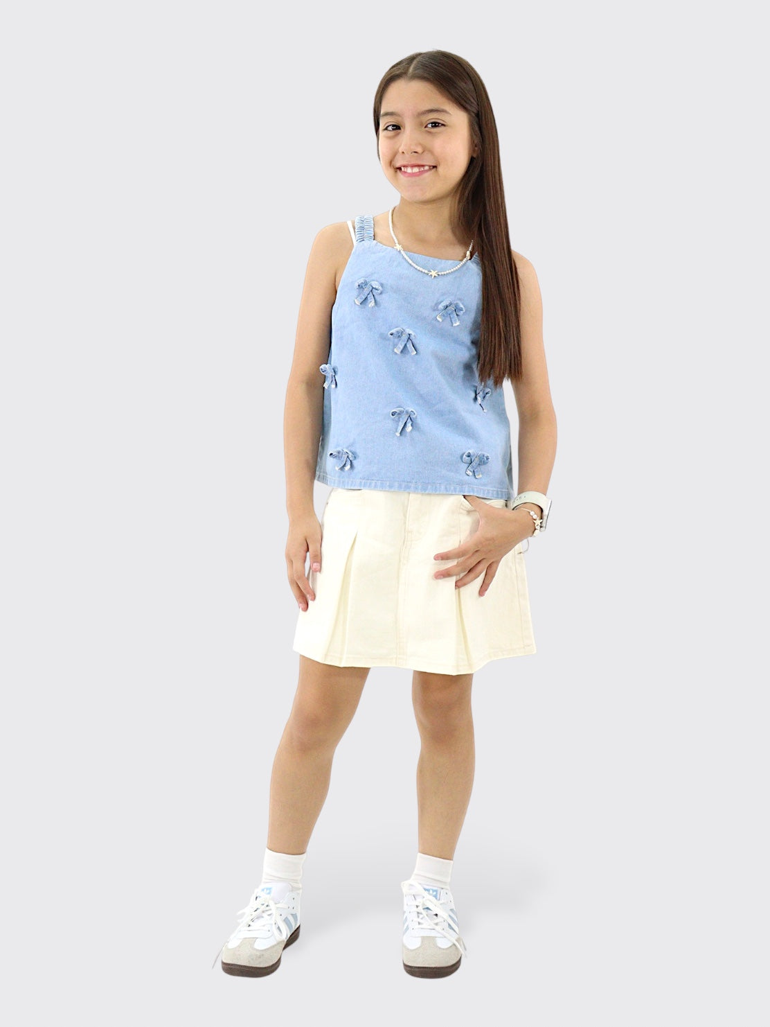 Blusa Tank Denim