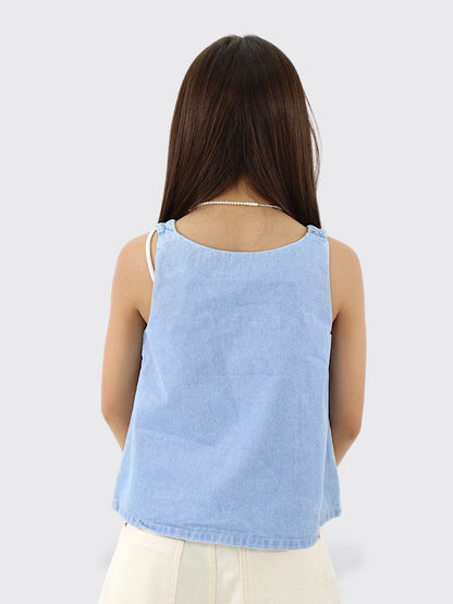 Blusa Tank Denim
