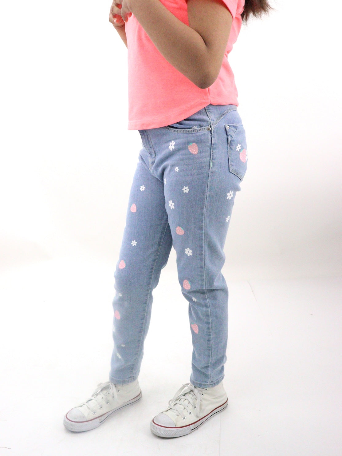 Jeans mom clasic con print floral (NUEVA TEMPORADA)