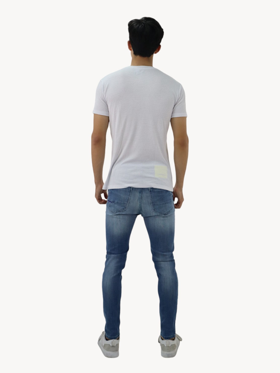 Jeans skinny deslavado con destrucción (NUEVA TEMPORADA)