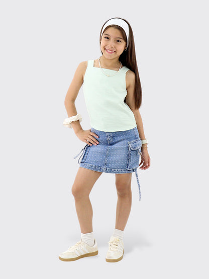 Falda Cargo Con Short