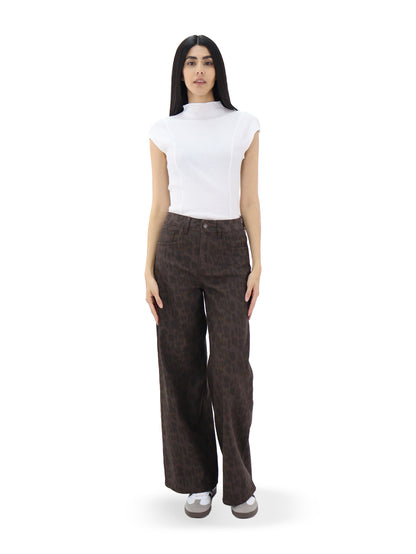 Pantalón Animal Print Super Wide