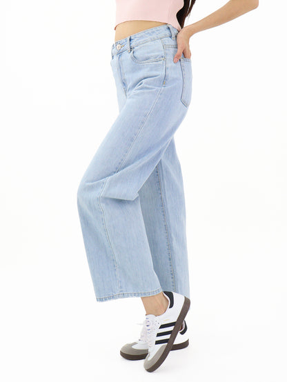 Jeans Wide-Tiro Alto