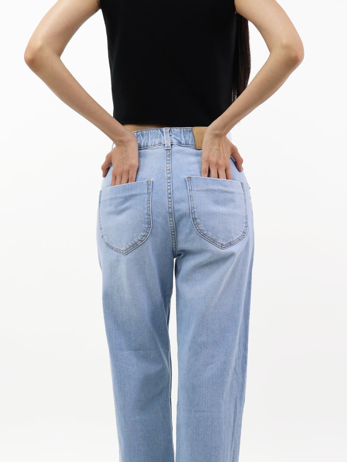 Jeans Baggy-Tiro Alto