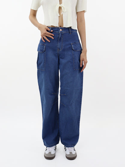 Jeans Baggy-Tiro Alto