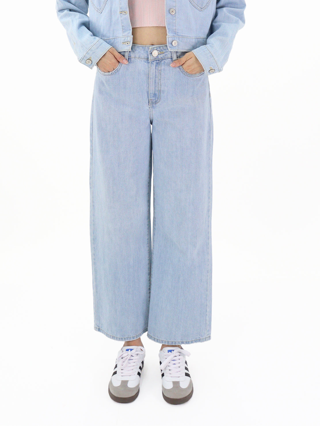 Jeans Wide-Tiro Alto