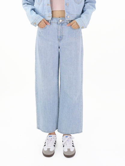Jeans Wide-Tiro Alto