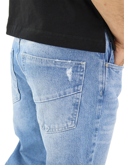 Jeans Baggy Con Destrucción