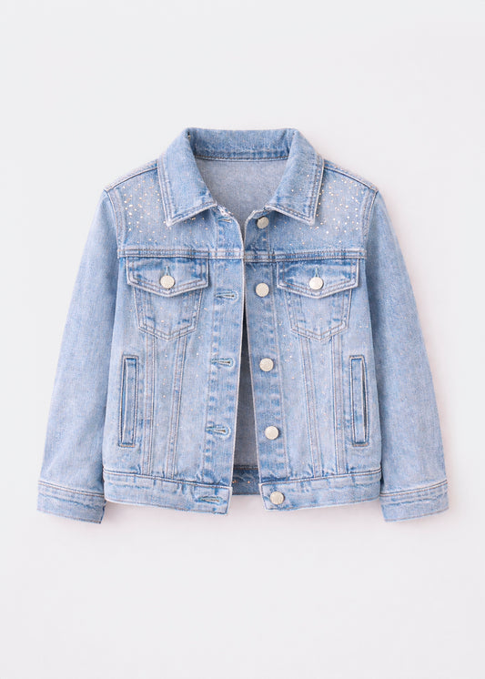 Chamarra Denim Brillos