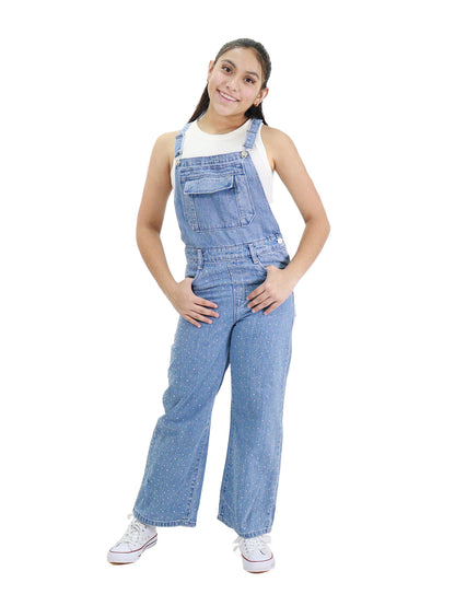 Overol Wide Con Pedrería